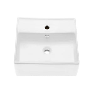 Wall Mount Bathroom Sink - SM-WS319 Clair Compact Ceramic Wall Hung Sink